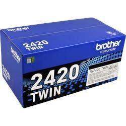 2 Brother Toner TN-2420TWIN schwarz