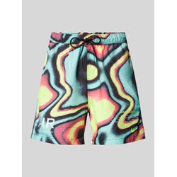 Sweatshorts mit Label-Print