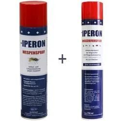 IPERON® 12 x 750 ml Ungezieferspray & 12 x 400 ml Wespenspray im Set + Zeckenhaken