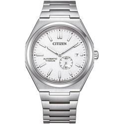 Automatikuhr CITIZEN, silber (titansilberfarben, silberfarben), Armbanduhren, Damen, Armbanduhr, Herrenuhr, Damenuhr, Titan, Saphirglas, bis 10bar wasserd.