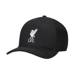 Liverpool FC Rise Nike Fußball-Trucker-Cap - Schwarz