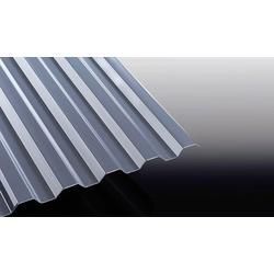 Polycarbonat Wellplatten mit Trapezprofil, Grau - 1 mm Lichtplatten Spundwand K 76/18 - 1115 x 1000 mm