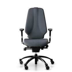 Ergonomischer Bürostuhl RH Logic 400 Komfort, Stoff Grey (Select SC60003), Nackenstütze Nein, Armstütze Ja, Fußkreuz Schwarz