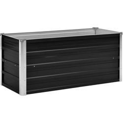 Vidaxl - Garten-Hochbeet Anthrazit 100 x 40 x 45 cm Verzinkter Stahl