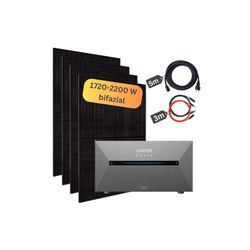 Balkonkraftwerk mit Speicher 1760W - inkl. Anker SOLIX Solarbank 2 Pro