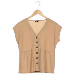 Comma Damen Strickjacke, beige, Gr. 36