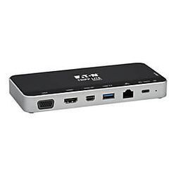 Eaton Tripp Lite Series USB C Docking Station Hub USB Dock Triple Display 4K HDMI VGA USB A/C Gbe - Dockingstation - USB-C - VGA, HDMI, Mini DP - 1GbE