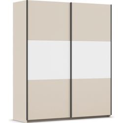 Schwebetürenschrank RAUCH "Neo" Schränke Gr. B/H/T: 175cm x 210cm x 59cm, 2 St., beige (champagner, alpinweiß) mit großzügigem Stauraum und vielfältigen Farbkombinationen