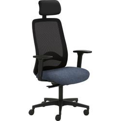 Bürostuhl MAYER SITZMÖBEL "myTRITON", blau (jeansblau, schwarz), B:70cm, Polyester, Stühle