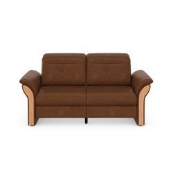 3-Sitzer HOME AFFAIRE "Dangast", braun (haselnuss), Sofas, B/H/T: 200cm x 92cm x 102cm, Luxus-Microfaser in Lederoptik,mitmotorischer Relaxfunktion rechts, Luxus-Microfaser EUPHORIA 100% Polyester, Luxus-Microfaser Lederoptik 100% Polyester, Easy Care 100% Polyester, Kopfteilverstellung, wahlweise auch mit motorischer Relaxfunktion, B:200cm H:92cm T:102cm