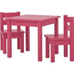 Kindersitzgruppe HOPPEKIDS "MADS Kindersitzgruppe", pink, FSC-zertifizierter Holzwerkstoff, MDF, Sitzmöbel-Sets, in vielen Farben, mit zwei Stühlen