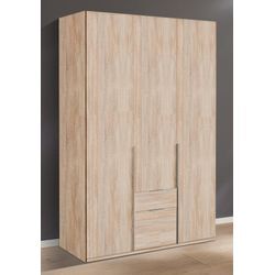 Kleiderschrank WIMEX "New York", weiß (weiß, front struktureichefarben hell), B:225cm H:208cm T:58cm, Schränke, wahlweise 208 oder 236cm hoch