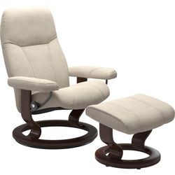 Relaxsessel STRESSLESS "Consul", beige (beige jasmine), B:72cm H:94cm T:70cm, Leder BATICK: BATICK ist ein leicht korrigiertes, durchgefärbtes und genarbtes Möbelleder, bei dem die meisten Unebenheiten und Spuren in der Regel entfernt wurden., Leder PALOMA: PALOMA ist ein durchgefärbtes Semianilin-Möbelleder mit natürlicher Narbung., ROHLEDER Stoff Q2 FARON: Ein fester zuverlässiger Bouclu00e9 mit