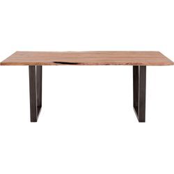 Esstisch MCA LIVING "Calabria", braun (akazie natur, antik gewischt, akazie natur), B:200cm H:78cm T:100cm, 100% Akazie, Tische, Esstisch Holz-Esstische Rechteckiger Esstisch, Massivholz mit Baumkante