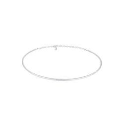 Kette ohne Anhänger ELLI "Choker Cuff Basic Blogger 925er Silber" Halsketten Gr. 40, ohne Stein, Silber 925 (Sterlingsilber), Länge: 40 cm, silberfarben (silber) Damen