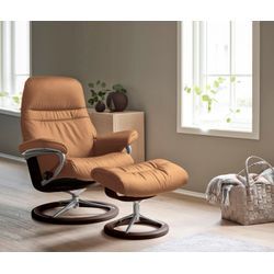 Relaxsessel STRESSLESS "Sunrise", braun (taupe paloma), B:79cm H:103cm T:73cm, Leder BATICK: BATICK ist ein leicht korrigiertes, durchgefärbtes und genarbtes Möbelleder, bei dem die meisten Unebenheiten und Spuren in der Regel entfernt wurden., Leder PALOMA: PALOMA ist ein durchgefärbtes Semianilin-Möbelleder mit natürlicher Narbung., ROHLEDER Stoff Q2 FARON: Ein fester zuverlässiger Bouclu00e9 mi