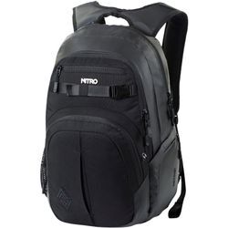 Schulrucksack NITRO "Chase", Gr. B/H/T: 37cm x 51cm x 23cm, schwarz, Polyester, Rucksäcke, Alltagsrucksack, Rucksack für Freizeit, Schule, Arbeit und Reise