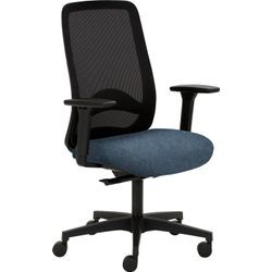 Bürostuhl MAYER SITZMÖBEL "myTRITON", blau (jeansblau, schwarz), B:70cm, Polyester, Stühle