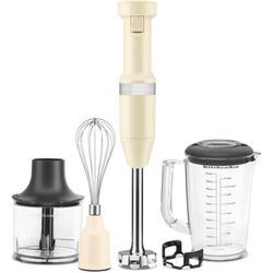 KITCHENAID Stabmixer "5KHBV83EAC ALMOND CREAM", Mixer, beige (creme)B:9,05cm H:41,4cm T:6,35cm