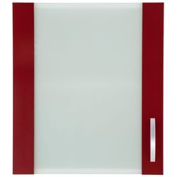 Hängeschrank WIHO KÜCHEN "Flexi" Schränke Gr. B/H/T: 50cm x 56cm x 35cm, rot (front: glanz, korpus: weiß) Breite 50 cm