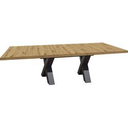 Couchtisch MÄUSBACHER, grau (graphit, asteiche, graphit, asteiche), B:120cm H:52cm, Tische, Couchtisch Eckige Couchtische Holz-Couchtische