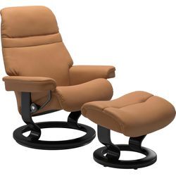 Relaxsessel STRESSLESS "Sunrise", braun (taupe paloma), B:88cm H:103cm T:78cm, Leder BATICK: BATICK ist ein leicht korrigiertes, durchgefärbtes und genarbtes Möbelleder, bei dem die meisten Unebenheiten und Spuren in der Regel entfernt wurden., Leder PALOMA: PALOMA ist ein durchgefärbtes Semianilin-Möbelleder mit natürlicher Narbung., ROHLEDER Stoff Q2 FARON: Ein fester zuverlässiger Bouclu00e9 mi