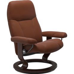 Relaxsessel STRESSLESS "Consul", braun (copper paloma), B:85cm H:100cm T:77cm, Leder BATICK: BATICK ist ein leicht korrigiertes, durchgefärbtes und genarbtes Möbelleder, bei dem die meisten Unebenheiten und Spuren in der Regel entfernt wurden., Leder PALOMA: PALOMA ist ein durchgefärbtes Semianilin-Möbelleder mit natürlicher Narbung., ROHLEDER Stoff Q2 FARON: Ein fester zuverlässiger Bouclu00e9 mi