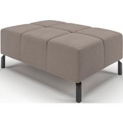 Hockerbank INOSIGN "Ancona New" Hocker Gr. B/H/T: 107 cm x 43 cm x 71 cm, Easy care, grau (taupe) passend zum Ecksofa, auch in Easy care-Bezug + Cord