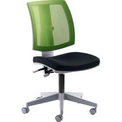 Bürostuhl MAYER SITZMÖBEL, schwarz (schwarz, grün, grau), B:59cm H:97cm T:64cm, Stühle, "MyFlexo"