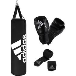Boxsack ADIDAS PERFORMANCE "Performance Boxing Set", schwarz, Boxsäcke, B/H/L: 30cm x 80cm x 80cm, B:30cm H:80cm L:80cm Ø:30cm