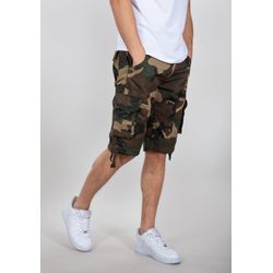 Shorts ALPHA INDUSTRIES "Alpha Industries Men - Shorts Jet Short Camo", Herren, Gr. 29, Normalgrößen, bunt (wdl camo 65), Obermaterial: 100% Baumwolle, Futter: 100% Baumwolle, Hosen