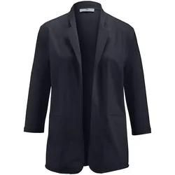 Jersey-Blazer 3/4-Arm Peter Hahn blau, 36