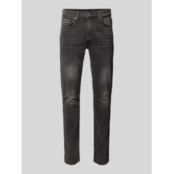 Straight Leg Jeans mit Label-Patch Modell 'CATCH MY DRIFT'