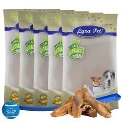 5 kg Lyra Pet® Rinderkopfhaut goldbraun, dunkel + Ballschleuder