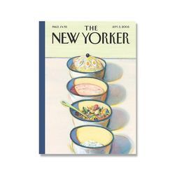 ART Das New Yorker Magazin Deckt Eiscreme-Lebensmittel-Poster Ab, Sanfte Farben, Wand-Kunstdruck, Leinwandgemälde, Moderne Innendekoration, Bilder