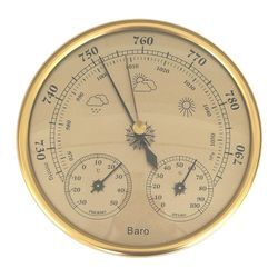 Kitchen Accs Präzisions-3-In-1-Barometer, Wetterstation, Barometer, Thermometer, Hygrometer Für Den Innen- Und Außenbereich, Luftfeuchtigkeitsmesser