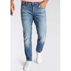 Straight-Jeans PME LEGEND "Commander 3.0", Herren, Gr. 30, Länge 34, blau (fresh mid blau), Denim/Jeans, Obermaterial: 96% Baumwolle, 2% Elasthan, 2% Polyester, casual, Jeans