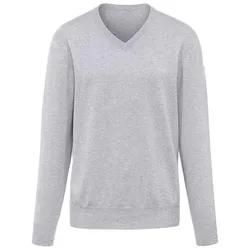 V-Pullover aus 100% Premium-Kaschmir Peter Hahn Cashmere grau, 54