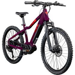 Zündapp Z240 E Bike Mountainbike 24 Zoll EMTB 130-145 cm Jugendliche ab ca. 8 Jahre Pedelec Fahrrad 9 Gang Mittelmotor lila