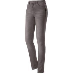 5-Pocket-Jeans CASUAL LOOKS Gr. 36, Normalgrößen, grau (taupe, denim) Damen Jeans