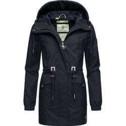 Outdoorjacke NAVAHOO "Neophee" Gr. S (36), blau, Damen, Obermaterial: 100% Polyester (recycelt), Futter: 100% Polyester (recycelt), Ärmelfutter: 100% Polyester (recycelt), Jacken, Damen Übergangs Parka aus recycelten Materialien