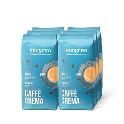 Eduscho Caffè Crema Mild - 6x 1 kg Ganze Bohne