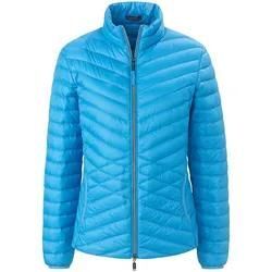 Daunen-Steppjacke Stehkragen MYBC blau, 38