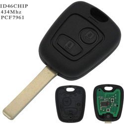 Kompletter Schlüssel mit zu programmierender Elektronik plip Peugeot 107 207 307 407 106 206 306 406 Citroen C1 C2 C3 C4 C5 C6 C8 Xsara Saxo Berlingo