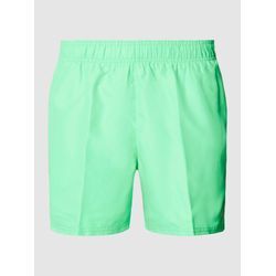 Badehose mit Label-Stitching