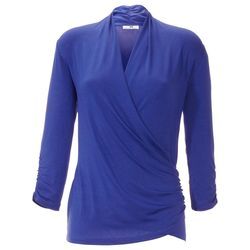 V-Shirt 3/4 Arm Peter Hahn blau