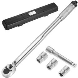 tectake® Drehmomentschlüssel-Set, 5-teilig, 28-210 Nm, inklusive Hartschalenkoffer