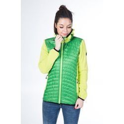 Steppjacke DEPROC ACTIVE "GILMOUR COMFORT WOMEN", Damen, Gr. 48 (XL), grün (limette), 100% Polyester; Füllung: 100% Polyester, sportlich, figurbetont, Langarm mit innenliegendem Gummizug, Jacken Outdoorbekleidung Steppjacke Übergangsjacke, auch in Großen Größen erhältlich