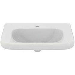 Ideal Standard Contour 21 Waschtisch S253301 unterfahrbar, 65 x 55,5 cm, mit Hahnloch, ohne Überlauf, weiß