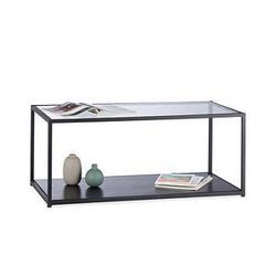 relaxdays Couchtisch Glas schwarz 100,0 x 50,0 x 42,0 cm